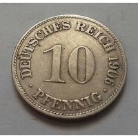10 пфеннигов, Германия 1906 D