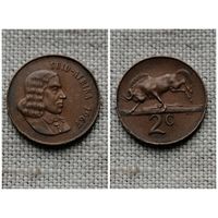 ЮАР 2 цента 1967//фауна/(Jo)