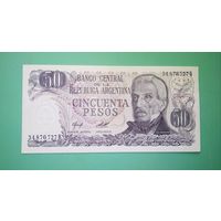 Банкнота 50 песо Аргентина 1976 - 78 г.