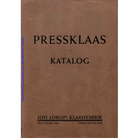 Каталог эстонского стеклозавода  Лоруп 1939 г, 12стр