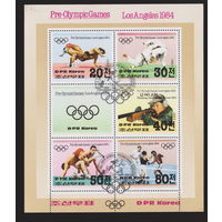 Спорт Олимпийские игры  Северная Корея КНДР 1983 год  лот 2015 ЛИСТ БЛОК