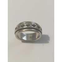 Кольцо в кольце, серебряное