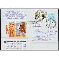 Беларусь 2005 год Художественный маркированный конверт 625 лет Куликовской битве