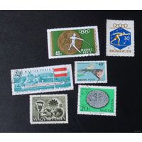 Венгрия. Набор марок     6 шт