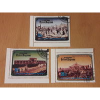 Корея КНДР 1984 год. 100 лет Восточный экспресс. Серия 3 марки