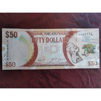 50 долларов Гайана 2016 г. Юбилейная.