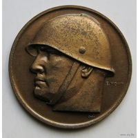 Муссолини, жетон, медаль, 31мм.
