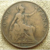1 пенни 1900 Британия