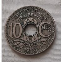 10 сантимов 1931 г. Франция