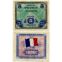 Франция. 5 франков (образца 1944 года, P115a)