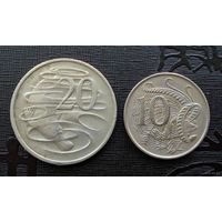 Австралия. 2 монеты 1967-1968 г.