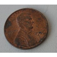 1 цент США 1986 г.в. D