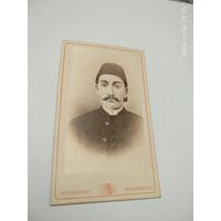 Фотография въ С.ПЕТЕРБУРГЕ. Везенбергъ по Фонтанке Домъ No.55.Коллекционный визит-портрет Султана Абдул-Хамида II.1877 год.