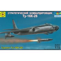 1/72 Ту-16К-26 (Trumpeter / Моделист) + корректирующий набор смола + травление