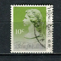 Британский Гонконг - 1987/1991 - Королева Елизавета II 10С - [Mi.507II] - 1 марка. Гашеная.  (LOT AH15)