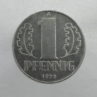 1 пфенниг (pfennig) 1975 г. (А)