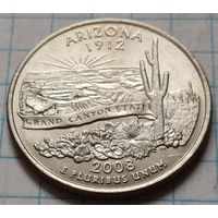 США 1/4 доллара, 2008 Квотер штата Аризона    P    ( 1-8-4 )