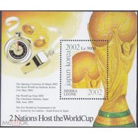 2001 Сьерра-Леоне 4141/B535 Чемпионат мира по футболу     MNH