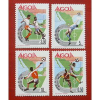Ангола. Футбол. ( 4 марки ) 1986 года. 6-5.
