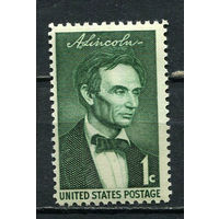 США - 1959 - Авраам Линкольн 1С - [Mi.744] - 1 марка. MH.  (Лот 42Dj)