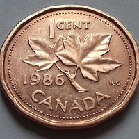 1 цент, Канада 1986 г.