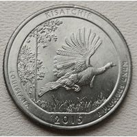 США 25 центов (квотер) 2015 Р Kisatchie Louisiana