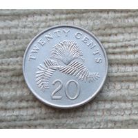 Werty71 Сингапур 20 центов 1996