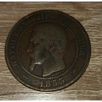 10 сантимов 1855 г. Франция