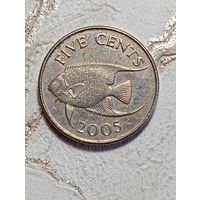 Бермуды 5 центов 2005 года .
