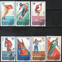 Спорт Зимние Олимпийские игры Монголия 1988 год серия из 7 марок