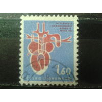Чехословакия 1964 Конгресс по кардиологии с клеем без наклейки
