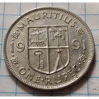Маврикий 1 рупия, 1991     ( 1-4-1 )