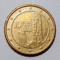 Австрия 10 евроцентов 2002