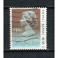 Британский Гонконг - 1987/1991 - Королева Елизавета II 1,80$ - [Mi.549III] - 1 марка. Гашеная.  (LOT AH26)