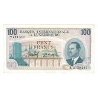 Люксембург 100 франков 1968 года. Состояние XF