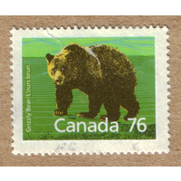 Марка Канада медведь