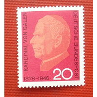 ФРГ. Германия. Известные люди. Кардинал Гален. ( 1 марка ) 1966 года.1-20.