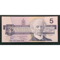 5 долларов 1986 года - Канада - UNC