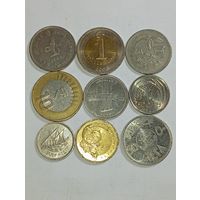 Азия   3  , 9 монет без повторов с рубля .