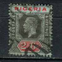 Британские колонии - Нигерия - 1914/1927 - Король Георг V 2,6Sh p - [Mi.9] - 1 марка. Гашеная.  (Лот 60Dj)