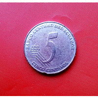 82-05 Эквадор, 5 сентаво 2000 г.
