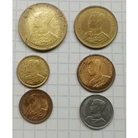 Тайланд 6 разных монет 1957 г