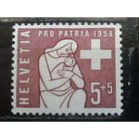 Швейцария, 1958, Мать с младенцем**