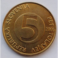 Словения 5 толаров. 2000
