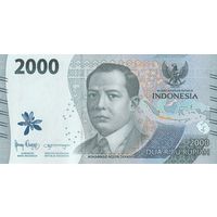 Индонезия 2000 рупий образца 2022 года UNC pw163