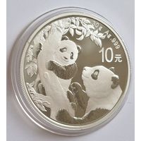Китай 2021 серебро (1 oz) "Панда"