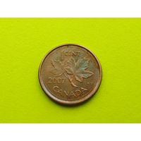Канада. 1 цент 2007, магнетик.