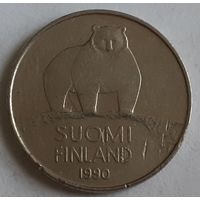Финляндия 50 пенни, 1990 Медведь /серый цвет/ (7-1-69)