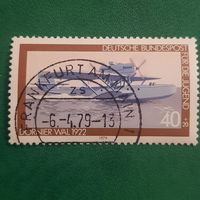 ФРГ 1979. Самолет амфибия Dornier Wal 1922. Марка из серии