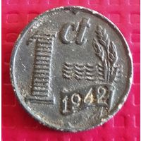 Нидерланды 1 цент 1942 г.  #50904